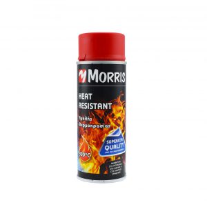 Morris Heat Resistant 300°C Σπρέι Υψηλής Θερμοκρασίας Πυράντοχο με Κόκκινο Ματ Εφέ 400ml